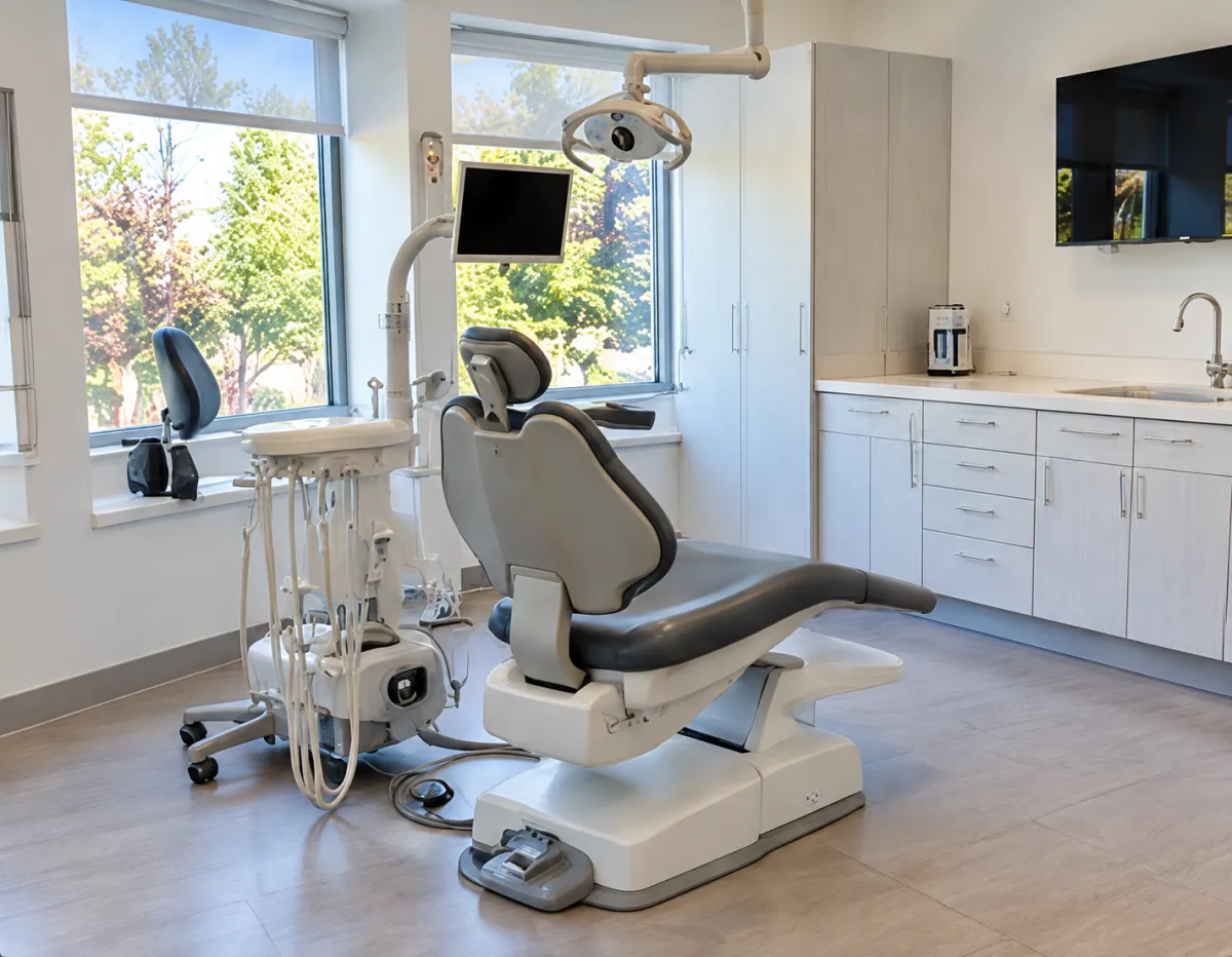 Empty dental specialty operatory